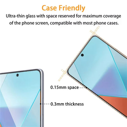 Verre trempé Xiaomi Redmi Note 15 13 12 11 10 9 8 Pro Plus Turbo 9T 12S 11S 14 14S 5G 4G avec protection caméra