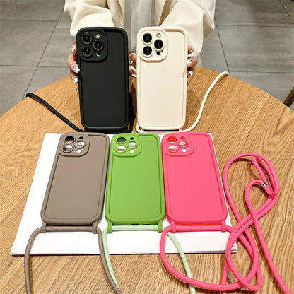 Coque coloré iPhone avec lacets